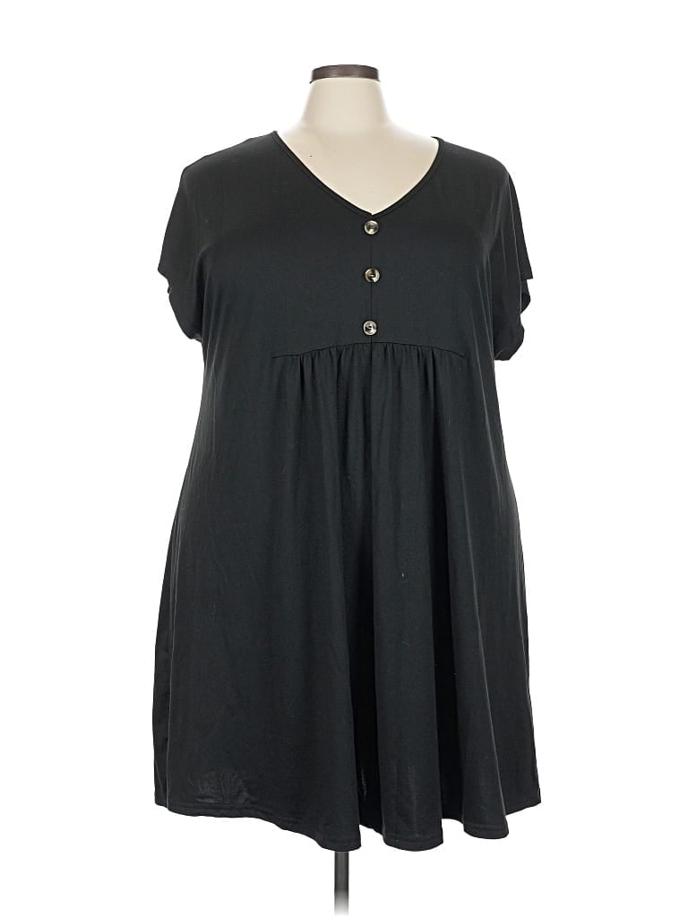 Pre-owned Shein Curve Casual Dress In Black