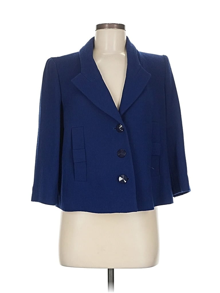 Pre-owned Armani Collezioni Wool Blazer Jacket In Blue