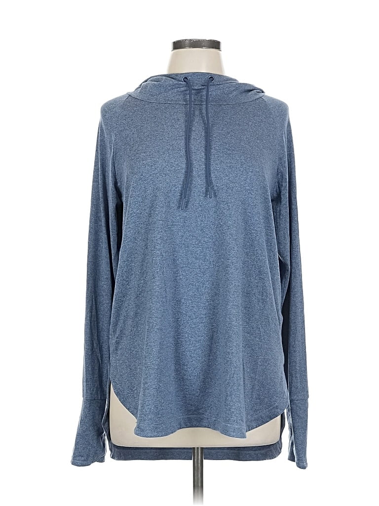 Pre-owned Athleta Long Sleeve T-shirt In Blue