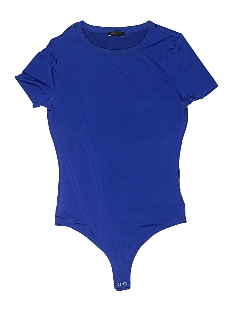 Pre-owned Express Outlet Bodysuit In Blue