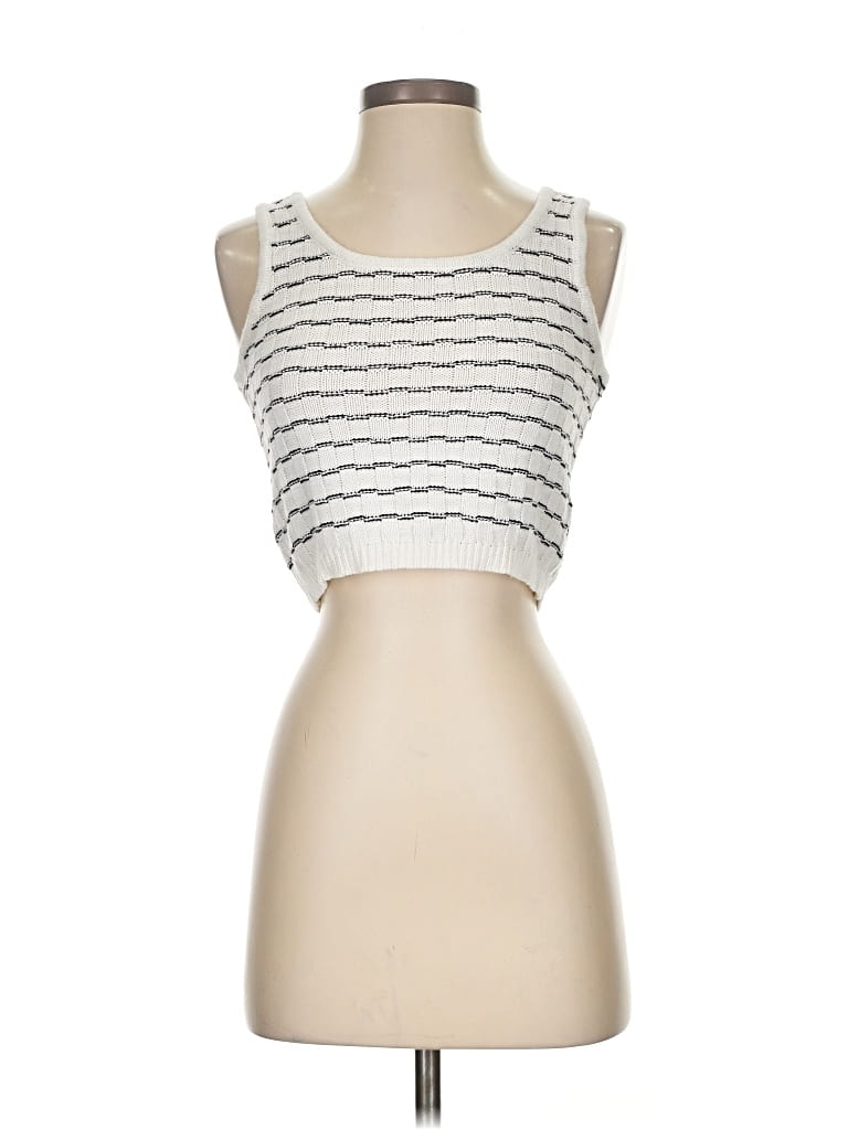 Pre-owned Freshman 1996 Cardigan Sweater In White