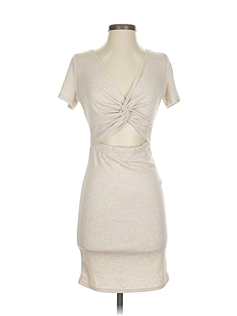 Pre-owned Alya Casual Dress In Brown