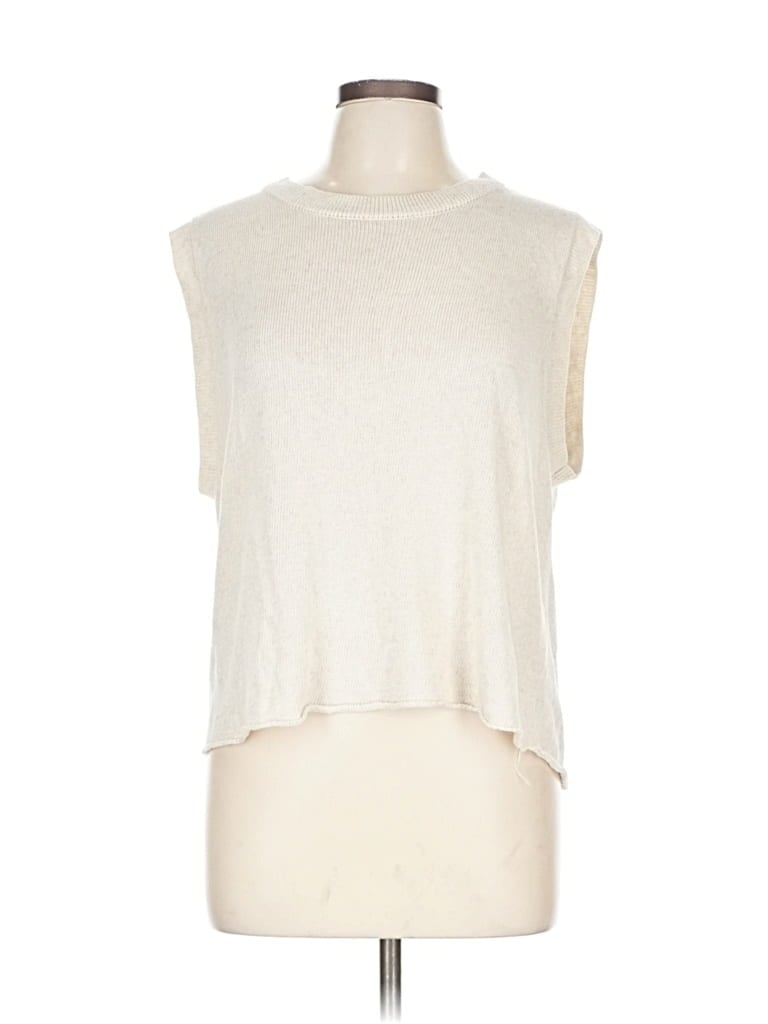 Pre-owned Zara Cardigan Sweater In White