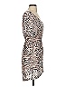H&M 100% Polyester Animal Print Tan Casual Dress Size XS - photo 4