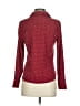 Wardrobe 100% Polyester Polka Dots Burgundy Long Sleeve Blouse Size XS - photo 2