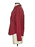 Wardrobe 100% Polyester Polka Dots Burgundy Long Sleeve Blouse Size XS - photo 5