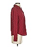 Wardrobe 100% Polyester Polka Dots Burgundy Long Sleeve Blouse Size XS - photo 4