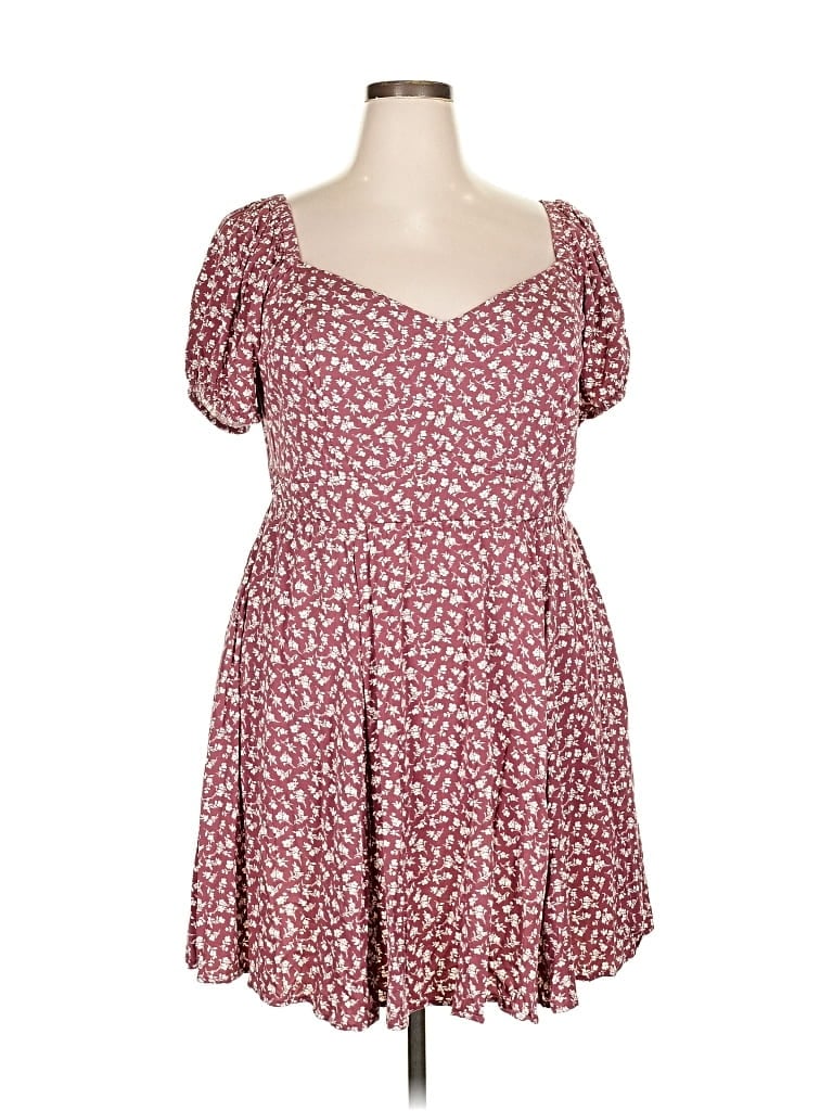 Pre-owned Torrid Casual Dress In Burgundy