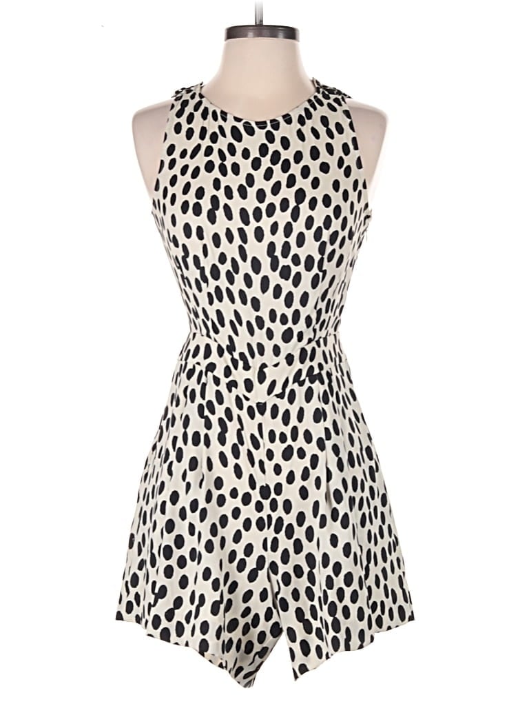 Pre-owned Ann Taylor Loft Romper In White