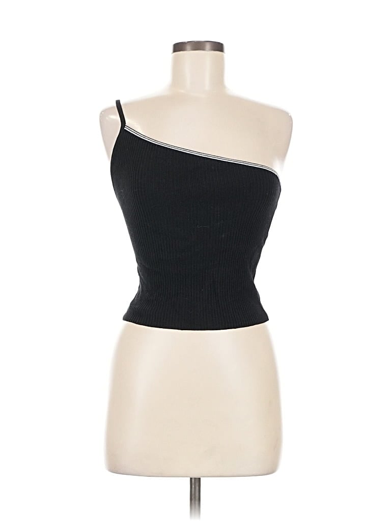 Pre-owned Urban Outfitters Sleeveless Top Black One Shoulder Neckline Tops