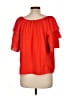 Chenault 100% Polyester Red Short Sleeve Blouse Size L - photo 2