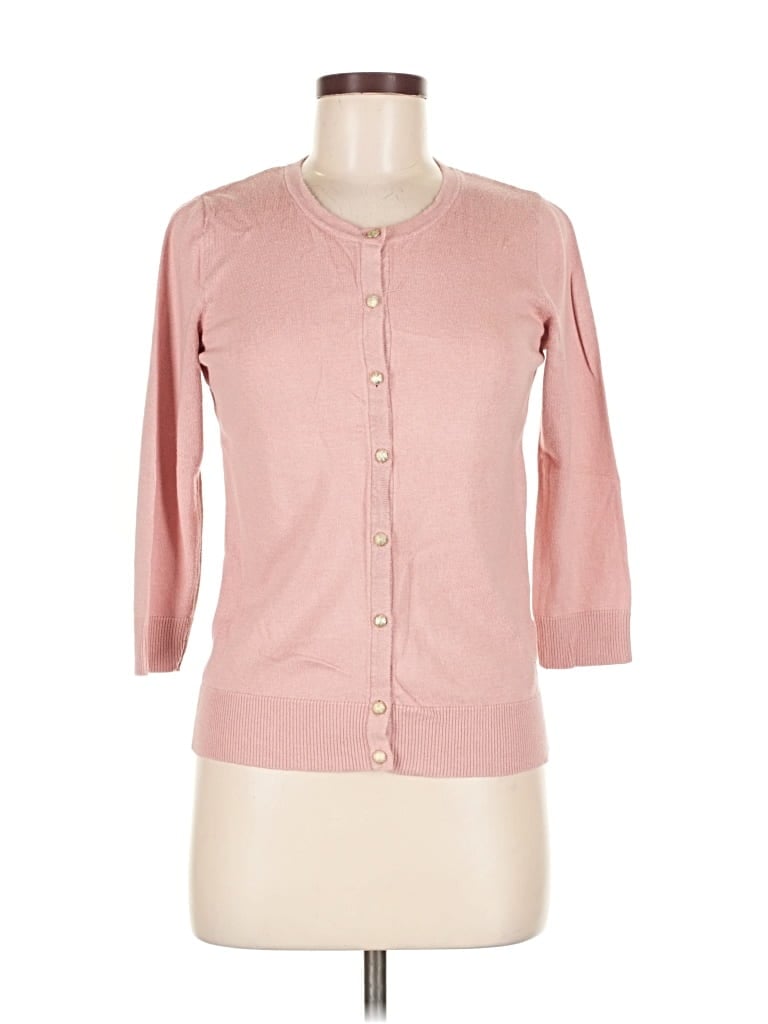 Pre-owned 7th Avenue Design Studio New York & Company Cardigan Sweater In Pink