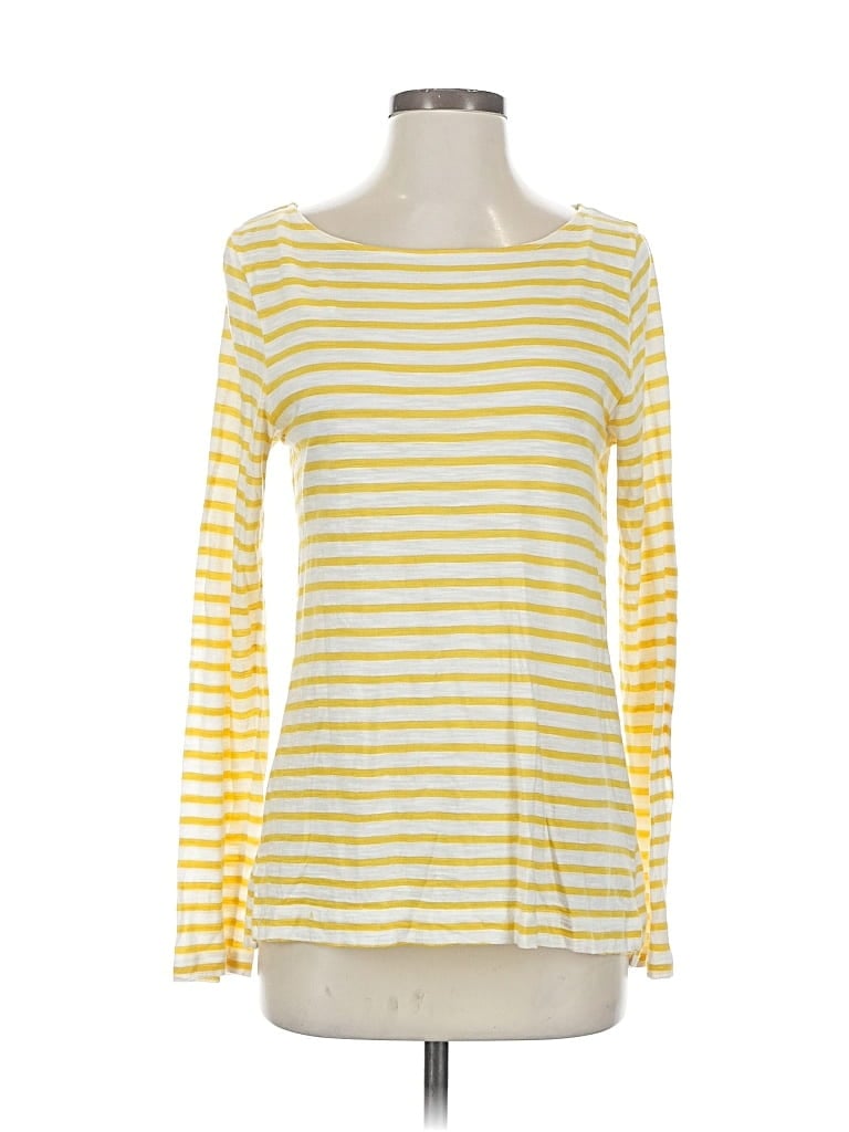 Pre-owned Banana Republic 3/4 Sleeve T-shirt In Yellow
