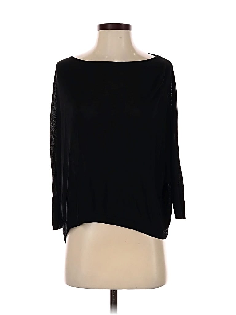 Pre-owned Vince 3/4 Sleeve Top Black Boatneck Tops