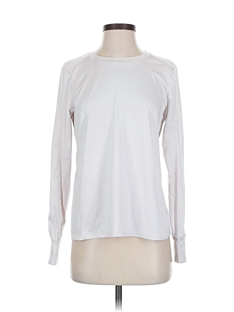 Pre-owned Layer 8 Long Sleeve T-shirt In White