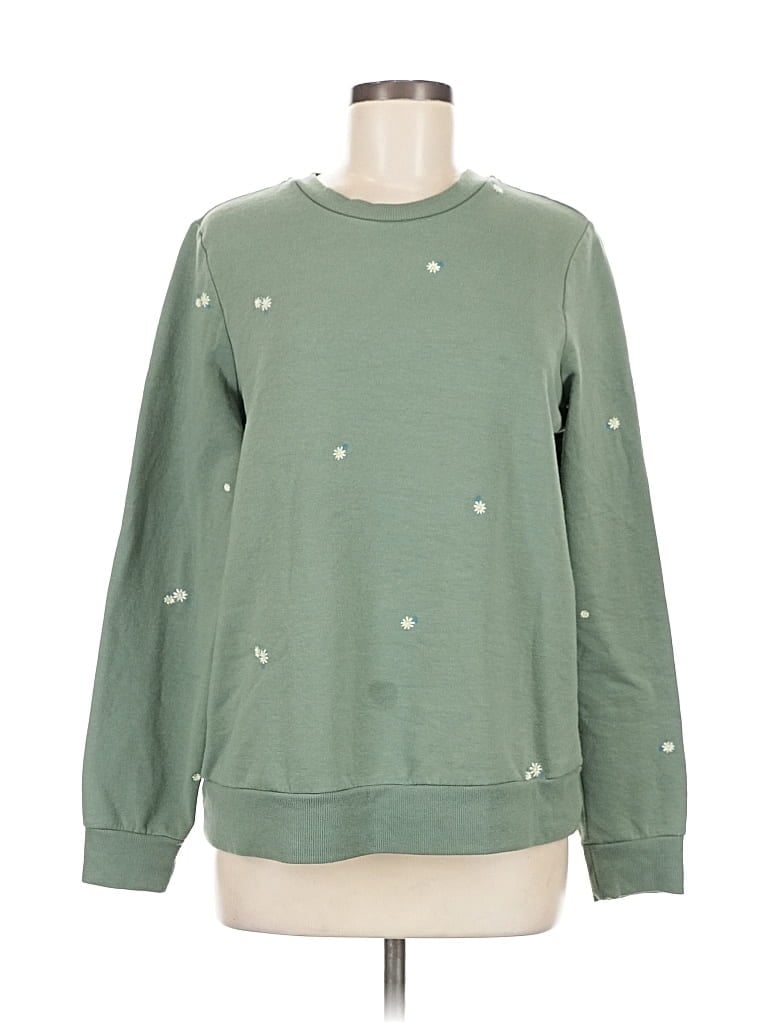 Pre-owned Gloria Vanderbilt Sweatshirt In Green