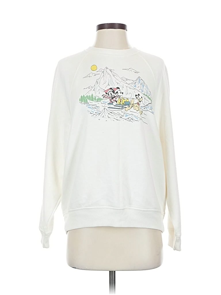 Pre-owned Assorted Brands Sweatshirt In White