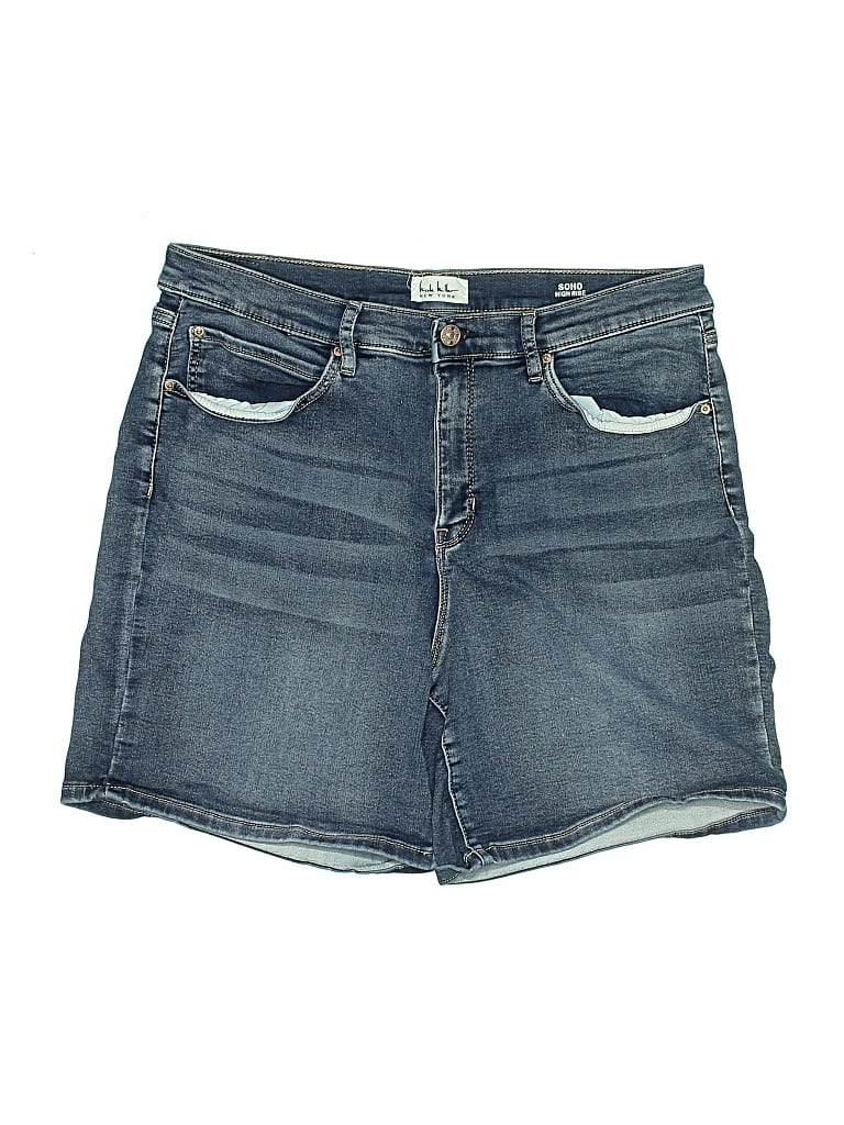 Pre-owned Nicole Miller Denim Shorts In Blue