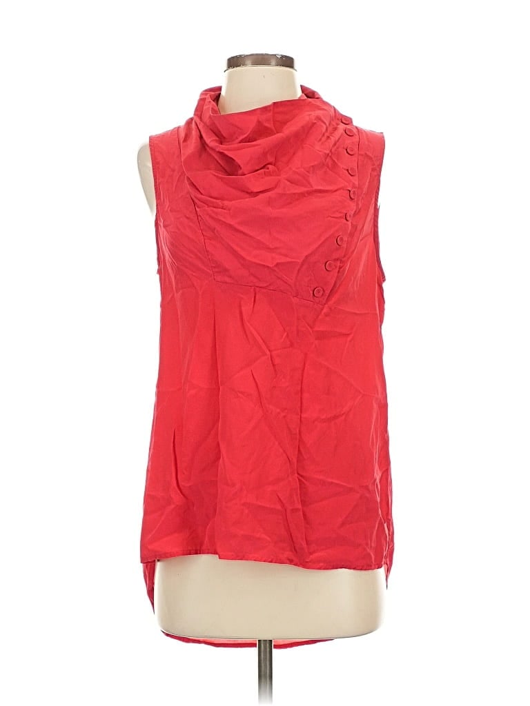 Pre-owned Bcbgmaxazria Sleeveless Blouse In Red