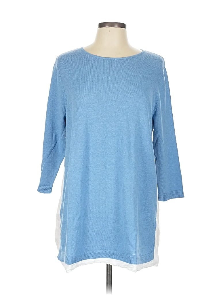 Pre-owned Jjill Casual Dress In Blue