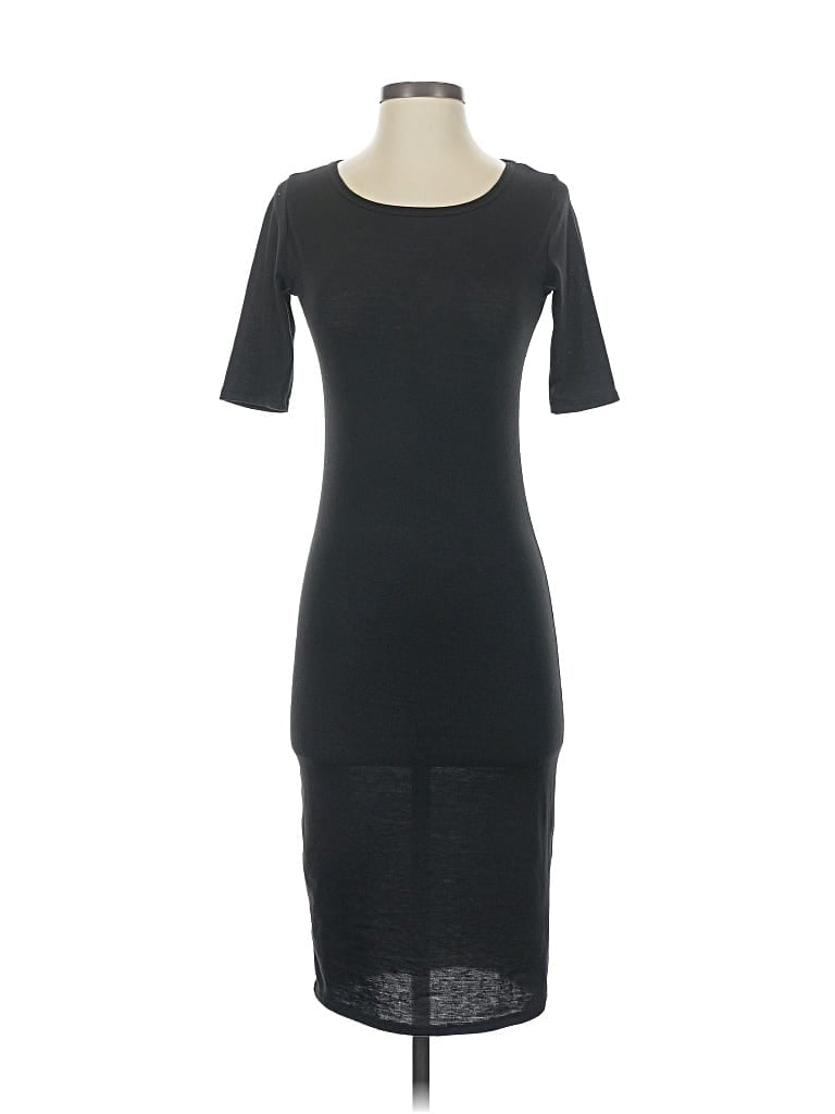 Pre-owned Lularoe Casual Dress In Black