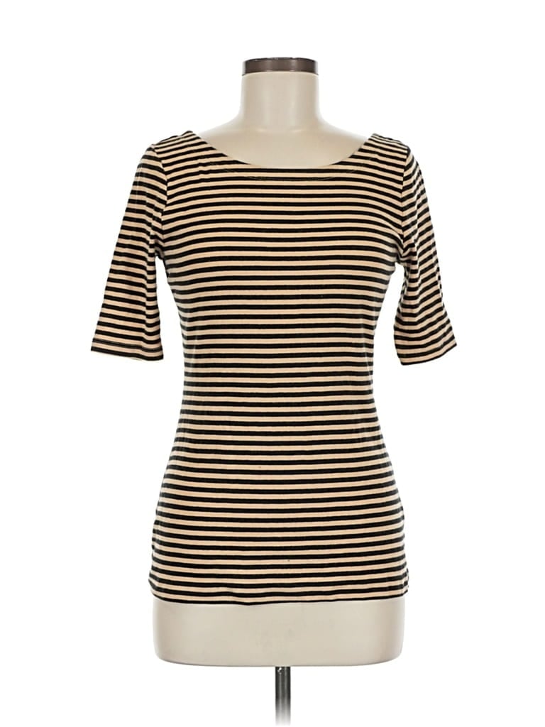 Pre-owned Banana Republic 3/4 Sleeve T-shirt In Gold