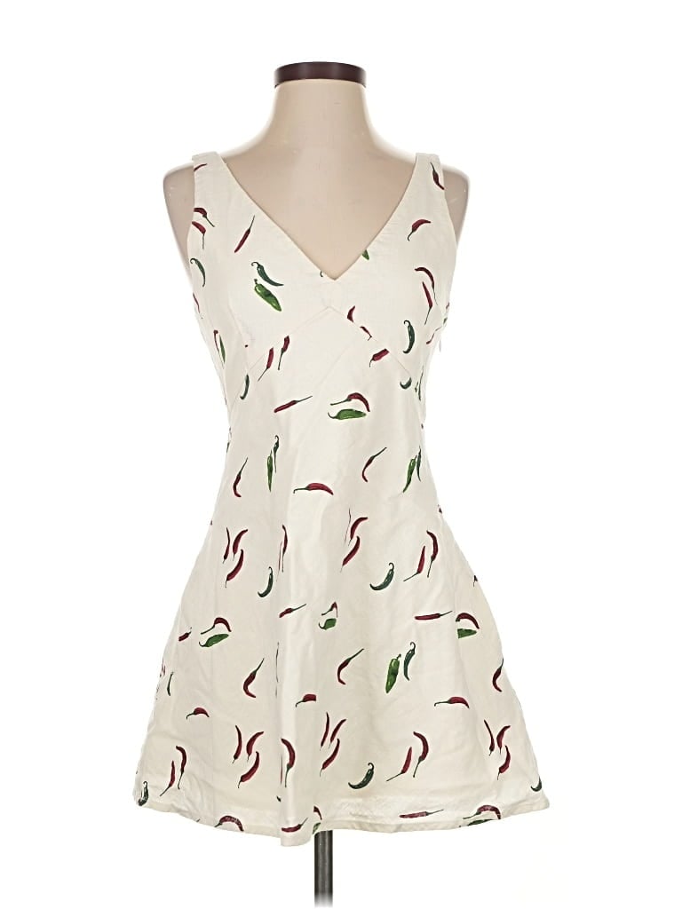 Pre-owned Abercrombie & Fitch Cocktail Dress In White