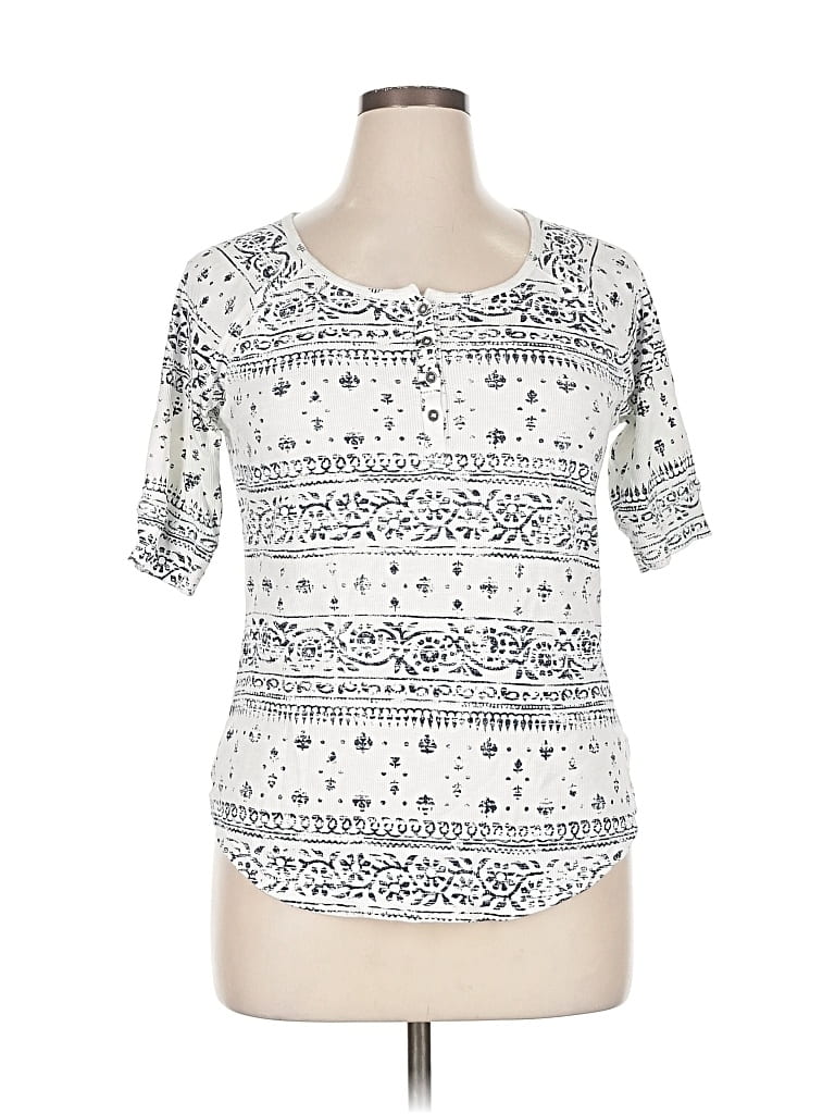 Pre-owned Sonoma Life + Style Short Sleeve T-shirt In White