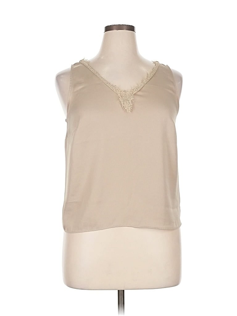Pre-owned M&s Sleeveless Blouse In Brown