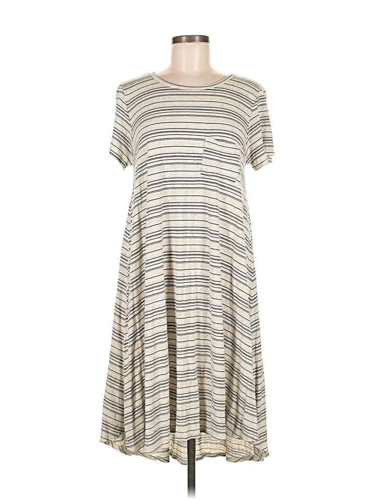 Pre-owned Lularoe Casual Dress In Gray