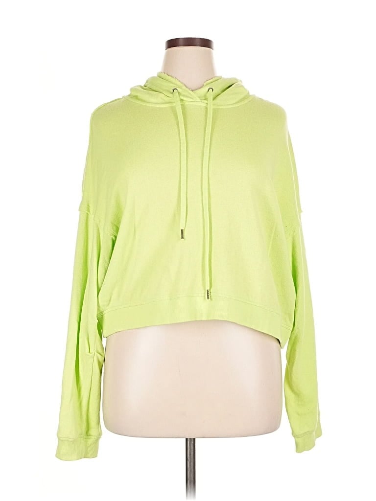 Pre-owned Splendid Pullover Hoodie In Green