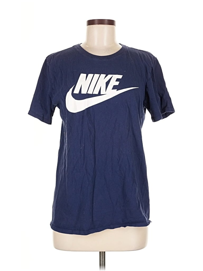 Pre-owned Nike Short Sleeve T-shirt In Blue