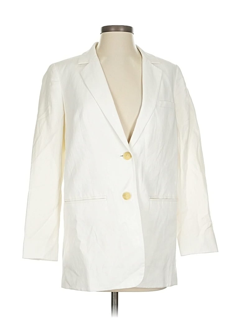 Pre-owned Everlane Blazer Jacket In White