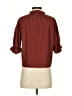 TeXTURE & THREAD Madewell Burgundy 3/4 Sleeve Blouse Size XXS - photo 2