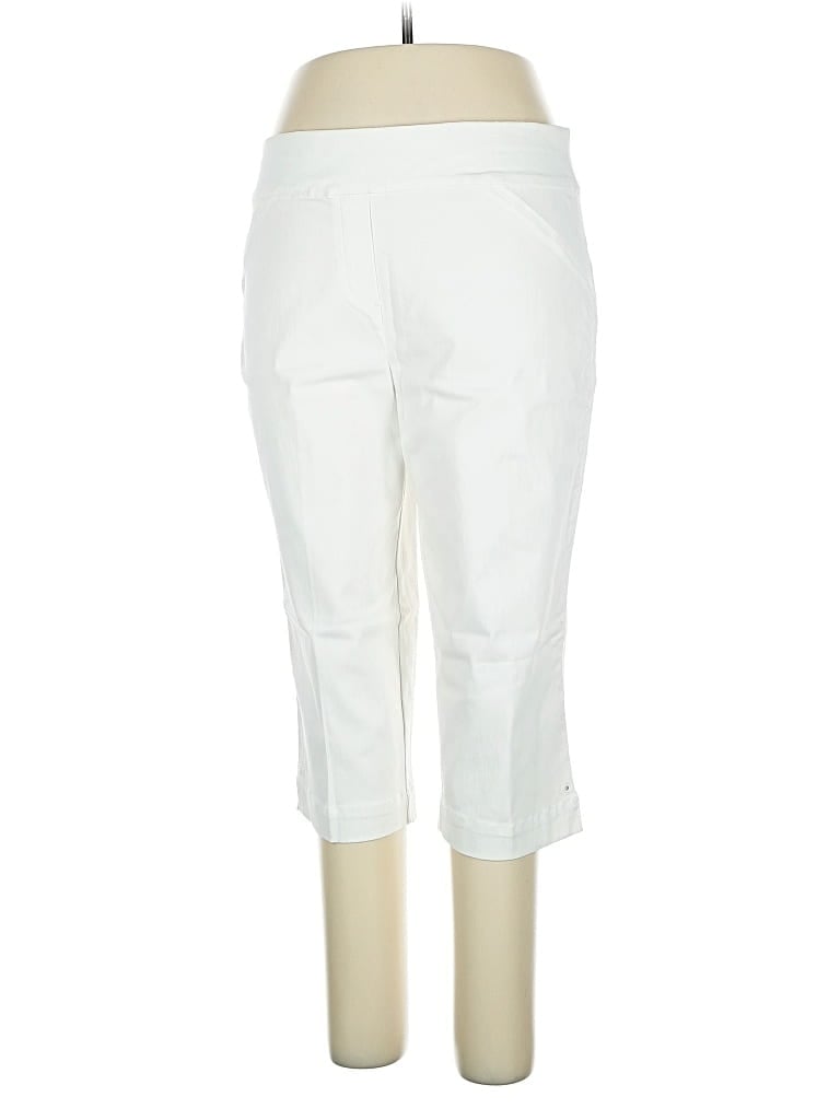 Pre-owned Alfred Dunner Active Pants In White
