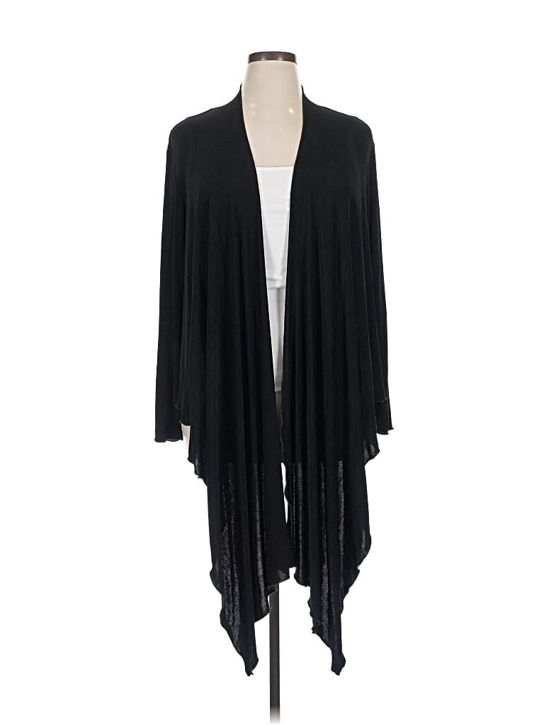 Pre-owned Travelers By Chico's Kimono In Black