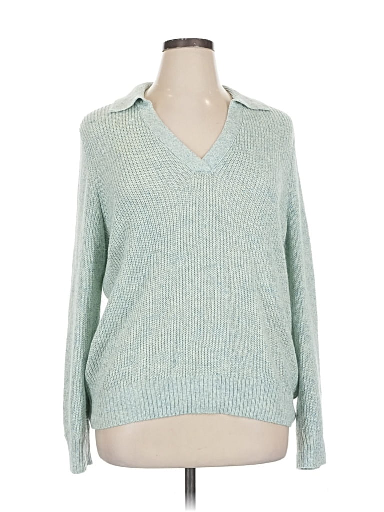 Pre-owned Time And Tru Pullover Sweater In Blue