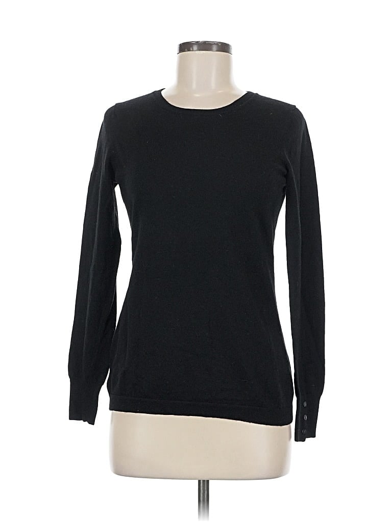 Pre-owned Banana Republic Wool Pullover Sweater In Black