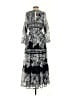 Vineet Bahl 100% Polyester Paisley Black Casual Dress Size S - photo 2