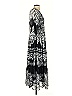 Vineet Bahl 100% Polyester Paisley Black Casual Dress Size S - photo 4