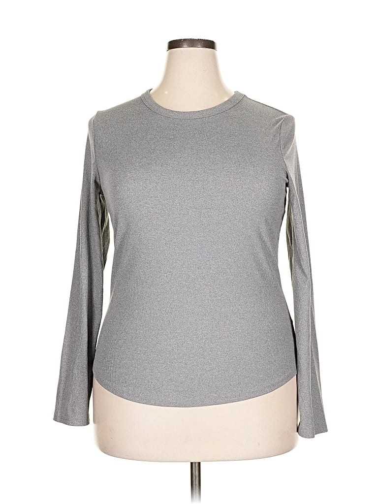 Pre-owned No Boundaries Long Sleeve T-shirt In Gray