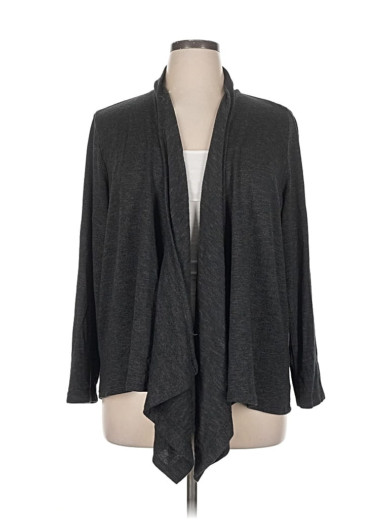 Pre-owned Natori Cardigan Sweater In Gray