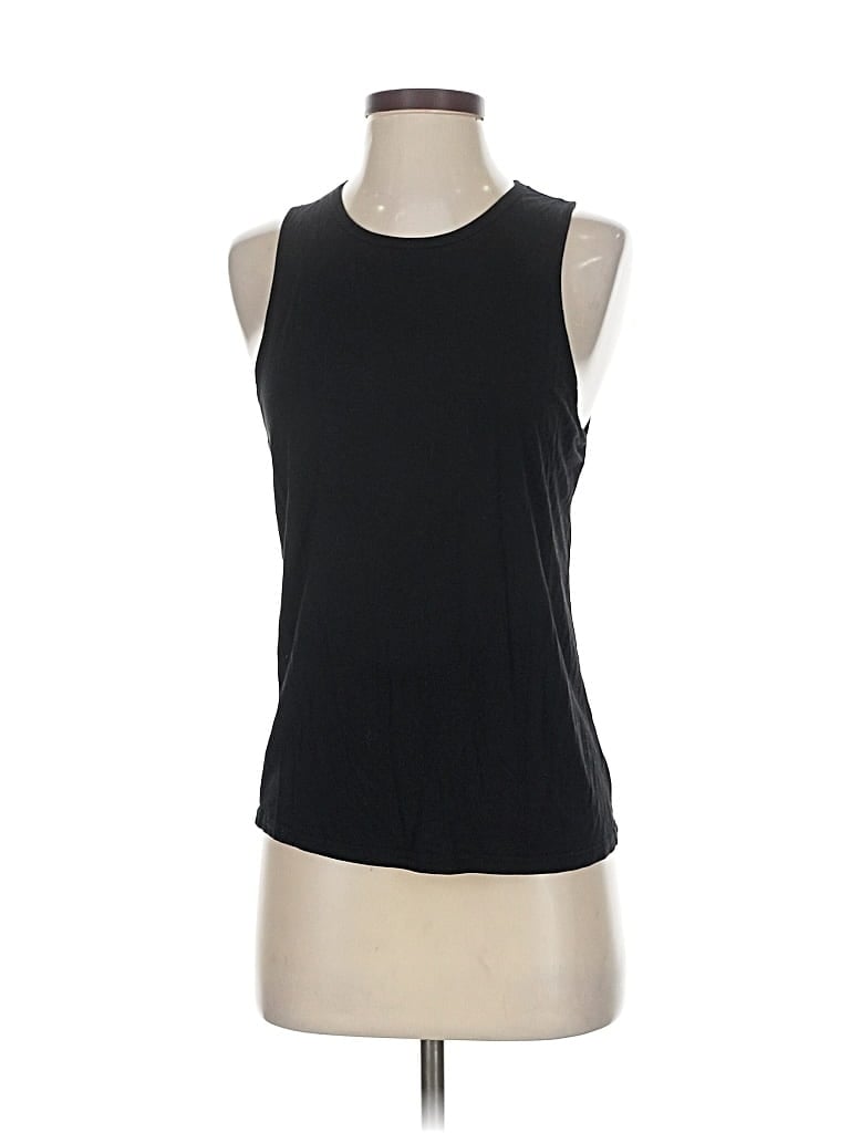 Pre-owned Unbranded Sleeveless T-shirt In Black