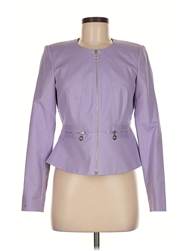Pre-owned Calvin Klein Blazer Jacket In Purple