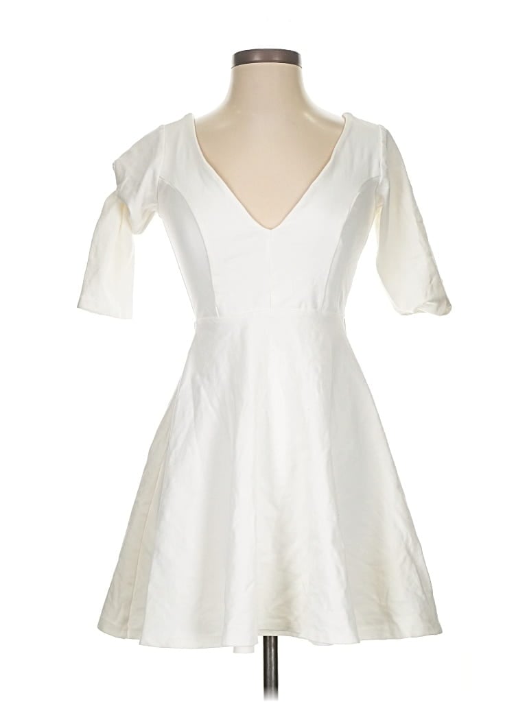 Pre-owned Lulus Cocktail Dress In White