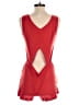 Bebe 100% Lyocell Solid Red Romper Size 0 - photo 2