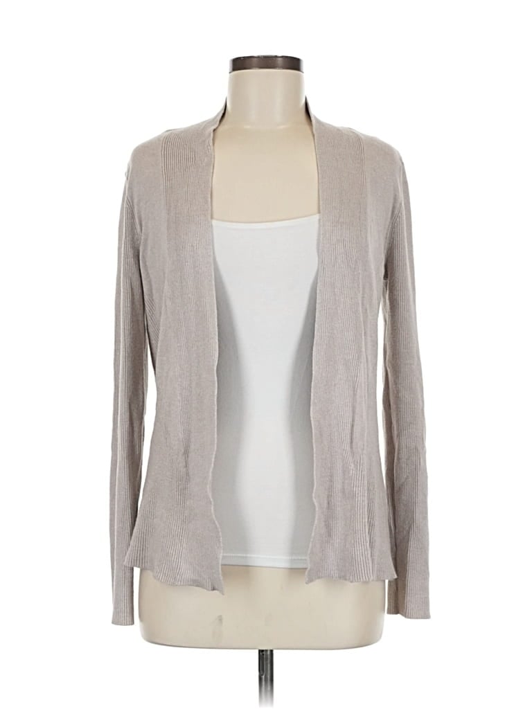 Pre-owned Dana Buchman Cardigan Sweater In Gray