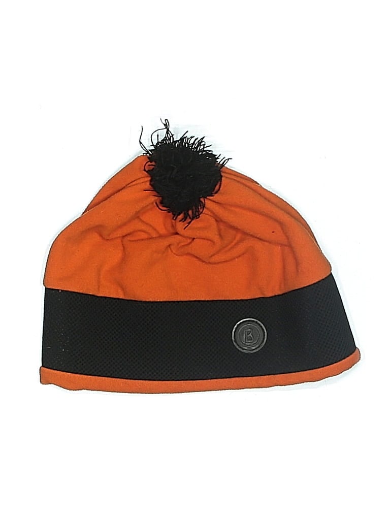 Pre-owned Bogner Beanie Hat In Orange
