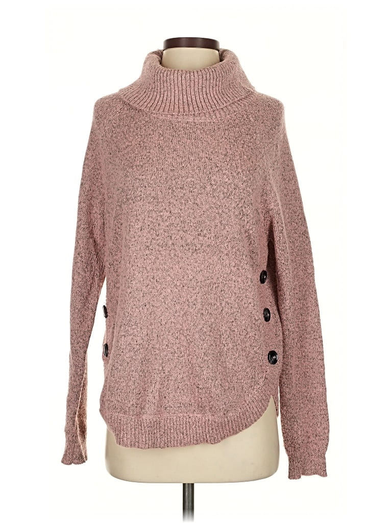Pre-owned Assorted Brands Turtleneck Sweater In Pink