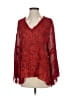 IRO 100% Viscose Red Long Sleeve Blouse Size EU (FR) 34 / US 2 - photo 1